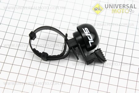 Дзвінок механічний, кріплення на хомуті, чорний SBL-709. SPELLI (Велоаксесуари / UM4092-V15)