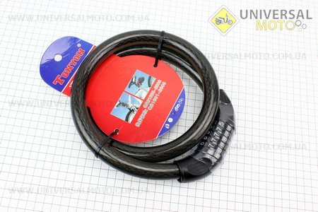 Замок протиугінний тросовий 1000х20мм з 5-и значним кодом, TY462. Tonyon (Протиугонки / UM4092-V53)