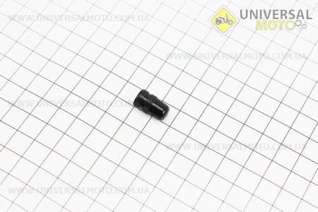 Ковпачок ніпеля, алюмінієвий, чорний AV-08. Китай (Різне / UM4093-V81)