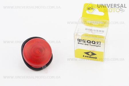Ліхтар задній 1 діод, червоний (без батарейок). Китай (Велоаксесуари / UM4094-V22)