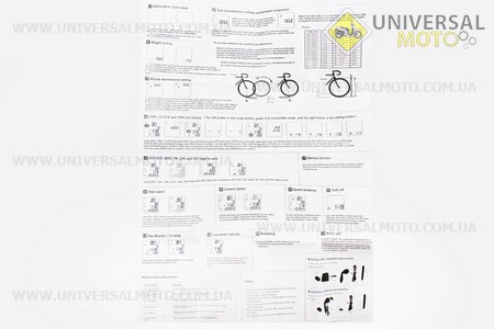 Велокомп'ютер 19-функцій, бездротовий, 2.8" дисплей з сенсорними кнопками управління, вологозахисний, чорний (без батарейок). Китай (Велоаксесуари / UM4096-V67)