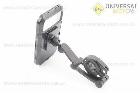 Тримач-чохол телефону 175х82мм на кермо, сенсорна плівка, регульований кут налаштування 360°, внутрішня магнітна фіксація телефону, чорний HL-69. Китай (Різне / UM4097-V73)