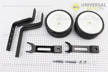 Колеса бічні широкі 12-20", біло-чорні Lumari "STRONG". Китай (Велоколеса / UM4116-V71)