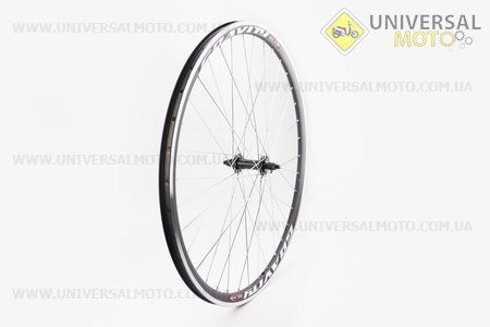 Колесо 28" переднє "крапля" обід алюмінієвий, втулка 14Gх36Н в зборі, кріплення гайка "GRAVITY". Китай (Велоколеса / UM4116-V82)