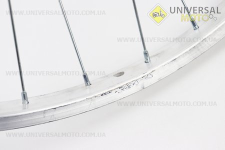 УЦІНКА вело Колесо 26" переднє МТВ обід алюмінієвий, втулка 14Gх36Н в зборі, міцна гайка (див. фото). Китай (Велоколеса / UM4117-V03)