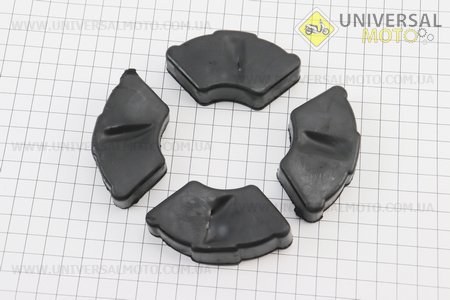 Гумка демпферна комплект. Китай (Запчастини на скутер Viper Sport 50 / UM5010-V91)