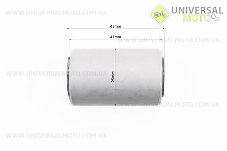 Сайлентблок амортизатора 26*41/43*15. Китай (Запчастини на мотоцикл / UM5013-V37)