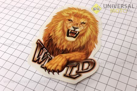 Наклейка ЗВЕРЬ средняя - "Лев"