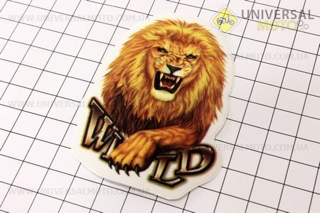 Наклейка ЗВЕРЬ малая - "ЛЕВ"