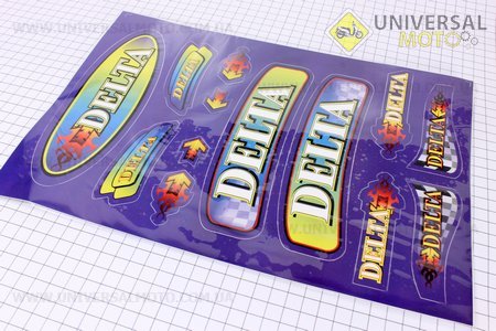 Наклейки на планшете "DELTA"