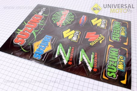Наклейки на планшете "SUZUKI"