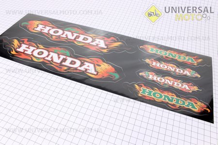 Наклейки на ленте "HONDA"