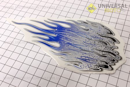 Наклейка "Пламя синее" большая