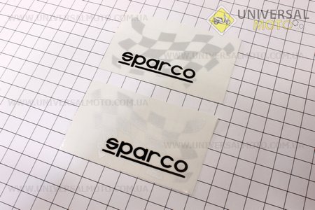 Наклейка "SPARCO" серая, малая