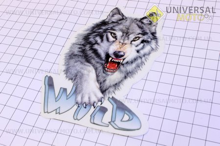 Наклейка ЗВЕРЬ средняя - "Волк"