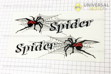 Наклейка "SPIDER" красная