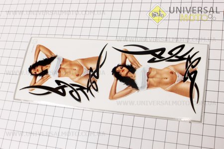 Наклейка "Стриптиз" малая двойная