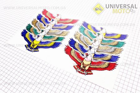 Наклейки на планшете "ОРЕЛ", 10шт средних