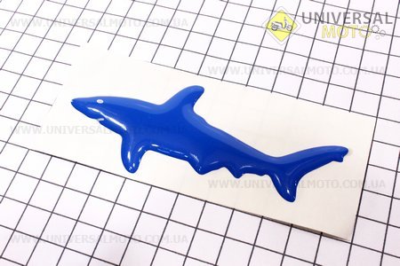 Наклейка рельефная "Акула" (цвет ассортимент)