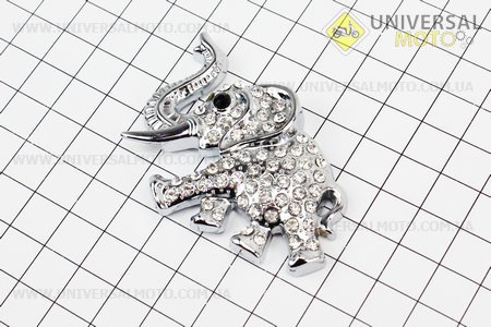 Наклейка 3D "СЛОН" с камушками