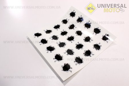 Наклейки на планшете 146*158мм "дырки от пуль", 25шт