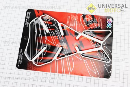 Наклейка захисна на бак паливний "HONDA", червоний NG-022. Китай (Поліграфія / UM5024-V21)