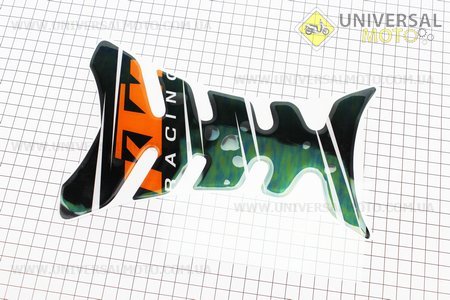 Наклейка захисна на бак паливний "KTM", чорний. Китай (Поліграфія / UM5024-V23)