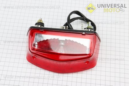 Ліхтар задній, тип 2. Китай (Запчастини на мотоцикл Yamaha YBR125 / UM5060-V83)