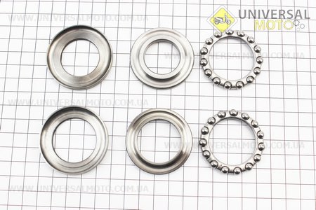 Підшипники керма комплект, тип 2. Китай (Запчастини на мотоцикл Yamaha YBR125 / UM5061-V22)