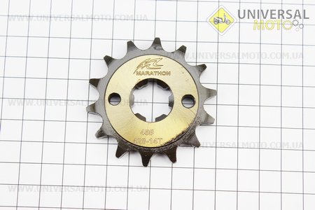 Зірка передня 428H-14T - Yamaha YBR125 "гартована". MARATHON (Запчастини на мотоцикл Yamaha YBR125 / UM5061-V26)
