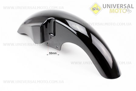 пластик - Крыло переднее, Черный . Китай (Мотоцикл Kinlon / UM5070-V19)