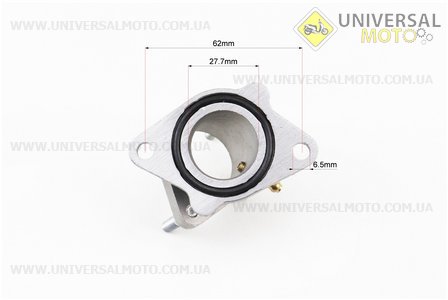 Kinlon JL150-70C Патрубок карбюратора (метал) "високий". Китай (Запчастини на мотоцикл Loncin / UM5070-V49)
