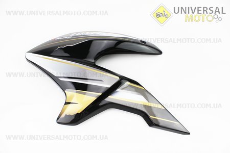 Loncin- LX200GY-3 пластик - баку паливного лівий, чорний. Китай (Запчастини на мотоцикл Loncin / UM5070-V77)