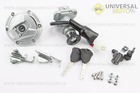 Loncin- LX250-15 Замки комплект (запалювання, бардачка, кришка бака). Китай (Запчастини на мотоцикл Loncin / UM5070-V78)