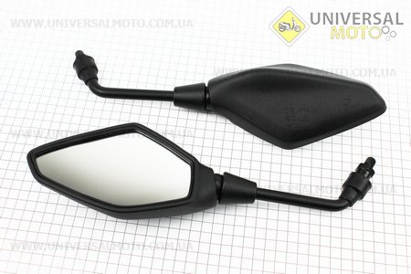 Loncin- LX300-6 Дзеркала чорні комплект, м10. Китай (Запчастини на мотоцикл Loncin / UM5070-V98)