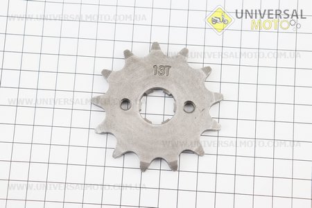 Зірка передня 520H-13T (шліц 5мм) Loncin- LX250GY-3. Crocodil (Запчастини на мотоцикл Viper 125-150J / UM5071-V77)