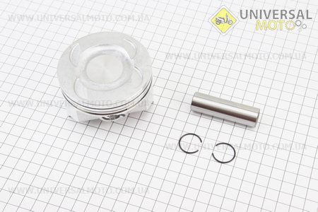 Loncin-LX300GS Поршневий комплект (поршень, кільця, палець) CB300см.куб. 78мм STD (висота 48,5мм, палець 17мм) (немає кілець). Китай (Запчастини на мотоцикл з двигуном CB / UM5071-V95)