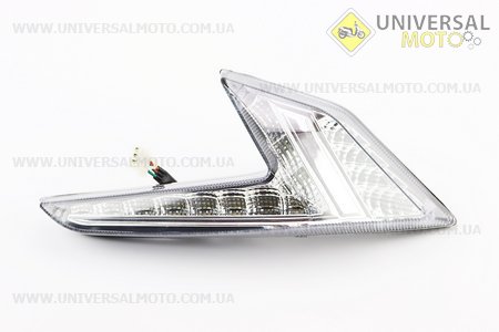 Loncin- LX250GS-2A пластик - поворот передній лівий. Китай (Запчастини на мотоцикл Loncin / UM5072-V49)