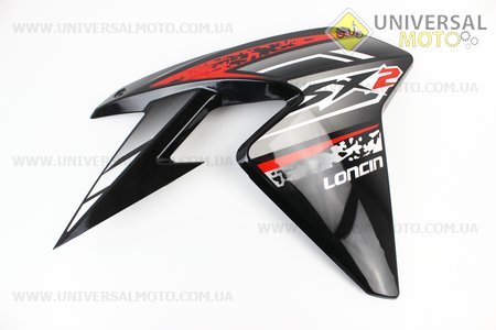 Loncin- LX250GY-3 пластик - бака паливного правий, чорний. Китай (Запчастини на мотоцикл Loncin / UM5072-V59)