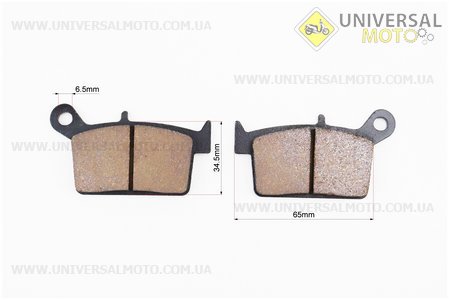 Гальмівні колодки (дискові) Loncin- LX250GY-3, тип 1. Loncin (Запчастини на мотоцикл Loncin / UM5072-V81)