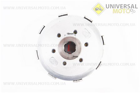 Loncin- LX250GY-3 Зчеплення, маховик у зборі (6 болтів, маховик 68 зуб.) + 7 деталей CB-200/250см.куб.. Китай (Запчастини на мотоцикл з двигуном CB / UM5072-V82)