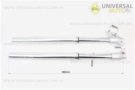 Loncin- LX250GY-3 Амортизатор передній лев, правий комплект (діск.гальм). Китай (Запчастини на мотоцикл Loncin / UM5072-V86)