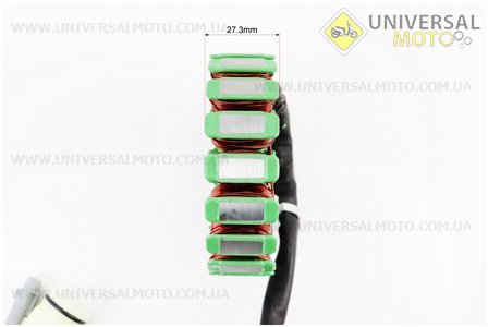 Loncin- LX300-6 Статор магнето (генератора) (18 котушок роз'єм "мама 3 + 2"), 300cм3. Китай (Запчастини на мотоцикл з двигуном CG / UM5072-V95)