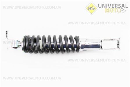 Loncin- LX300-6H 300AC Амортизатор задній МОНО 350мм * d68мм (втулка 12мм / вилка 12мм) регульований, Чорний. VOGE (Запчастини на мотоцикл Loncin / UM5073-V22)