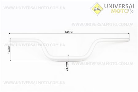 Loncin- LX300-6H 300AC Руль. Китай (Запчастини на мотоцикл Loncin / UM5073-V54)
