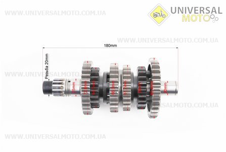 Loncin- LX300-6 Коробка передач (два вала з шестернями). VOGE (Запчастини на мотоцикл Loncin / UM5073-V83)