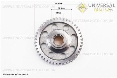 Kinlon JL150-70C Шестерня ГРМ (велика). Loncin (Запчастини на мотоцикл з двигуном CG / UM5073-V96)