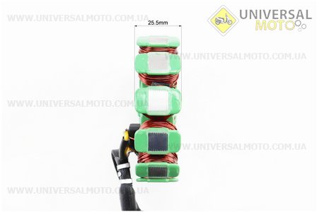 Loncin- LX250GY-3 Статор магнето (генератора) (12 котушок "5 проводів"). Loncin (Запчастини на мотоцикл з двигуном CB / UM5074-V08)