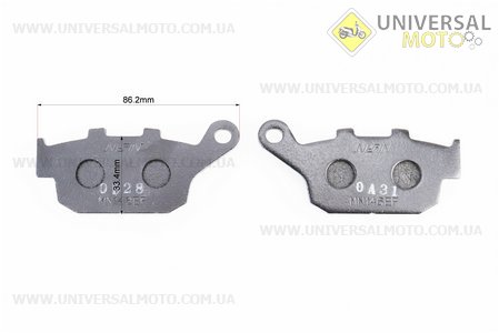 Loncin- LX650DS/LX650-2A Гальмівні колодки (дискові) задні комплект 2шт. Китай (Запчастини на мотоцикл Loncin / UM5075-V35)