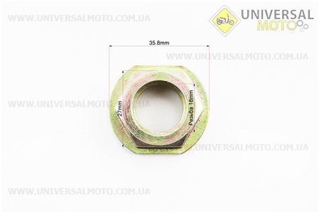 Loncin-LX300-6 Гайка передньої зірки М18. Китай (Запчастини на мотоцикл Loncin / UM5075-V61)